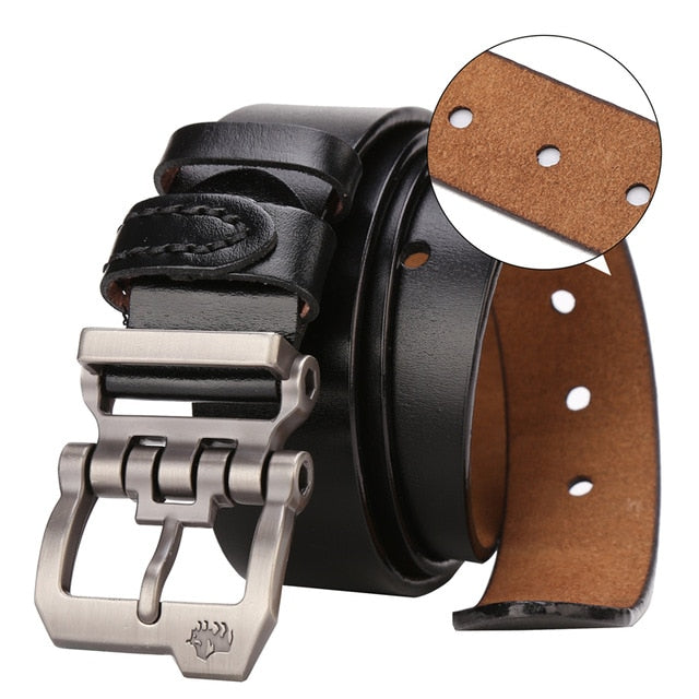 Cowskin Genuine Leather Personality Men Belt